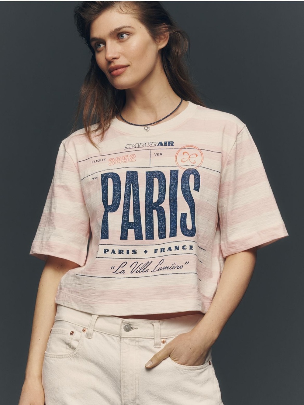 Anthropologie Maeve Cory short sleeve graphic tee
